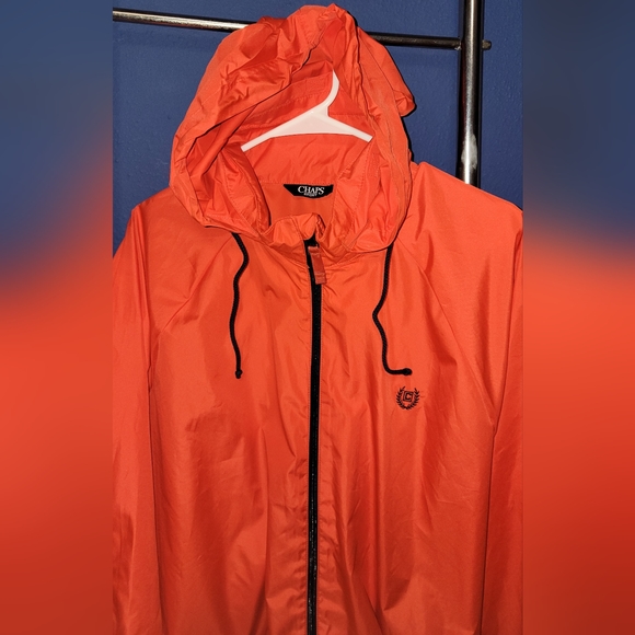Chaps Orange wind breaker w/ hidden hood XXL - Picture 4 of 10